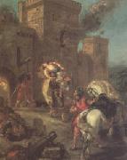 Eugene Delacroix Rebecca Abducted by the Templar (mk05) USA oil painting reproduction
